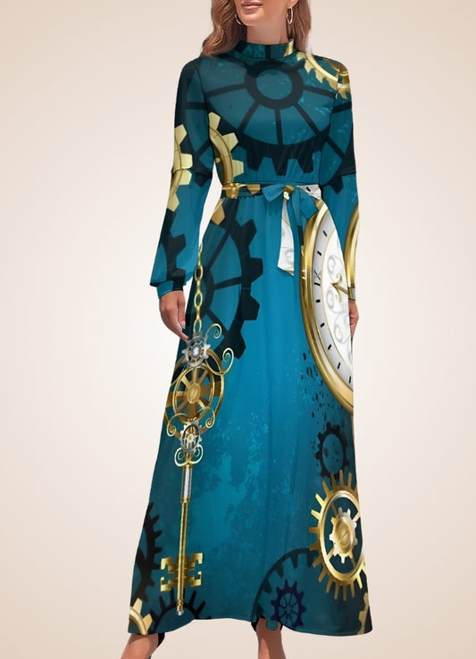 Steampunk Vintage Long Dress - Steampunk Australia