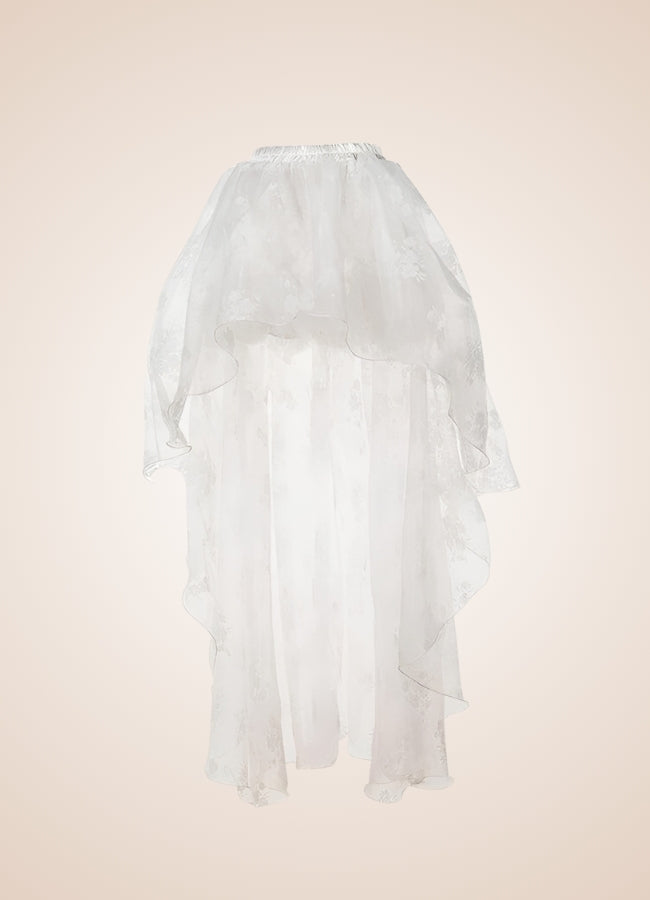 Steampunk White Tulle Skirt - Steampunk Australia
