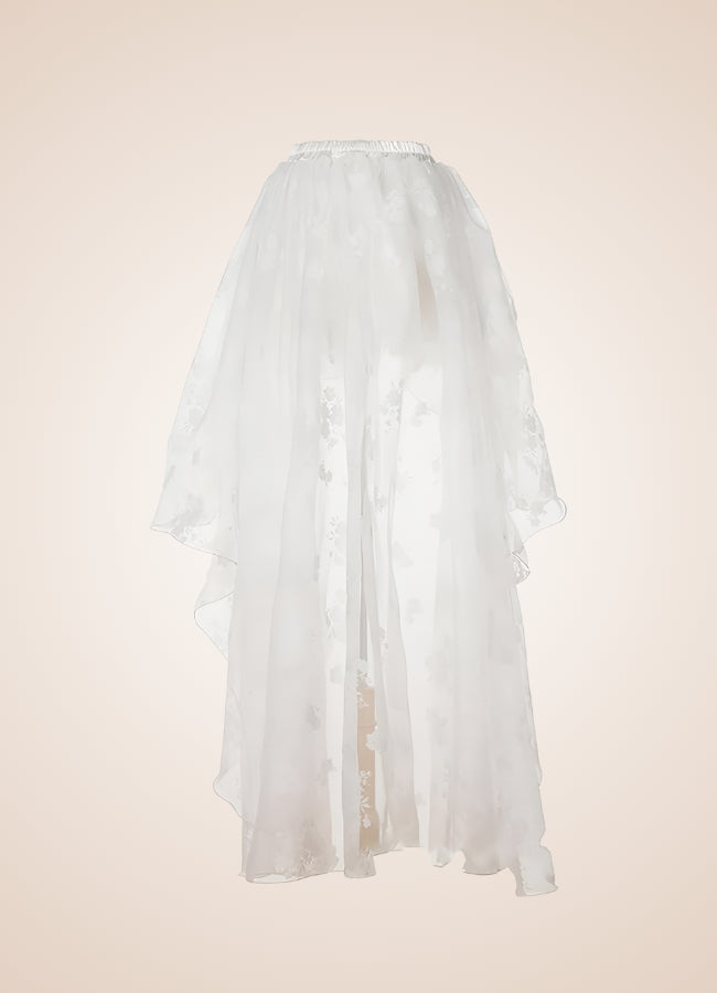 Steampunk White Tulle Skirt - Steampunk Australia