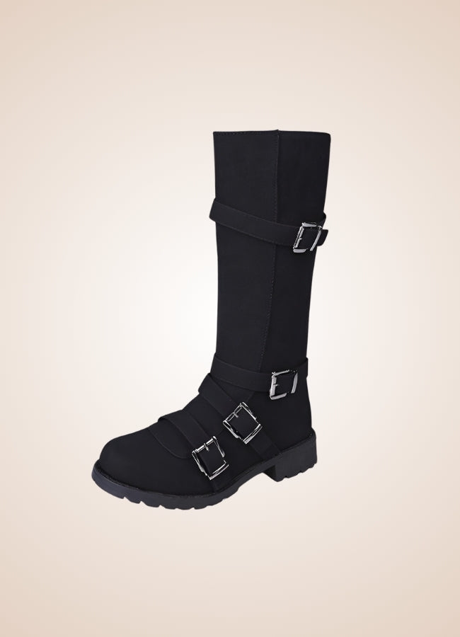 Steampunk Winter Belt Long Boots - Steampunk Australia