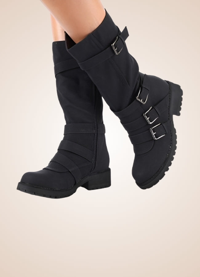 Steampunk Winter Belt Long Boots - Steampunk Australia