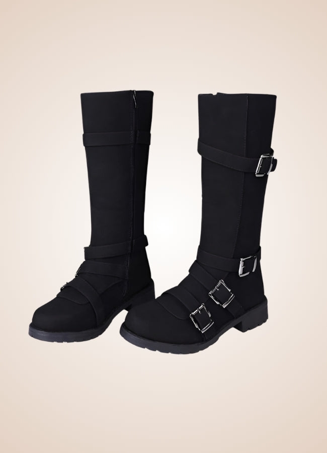 Steampunk Winter Belt Long Boots - Steampunk Australia