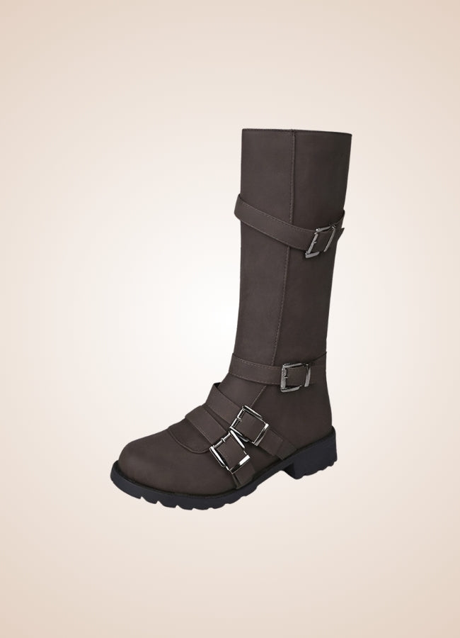 Steampunk Winter Belt Long Boots - Steampunk Australia