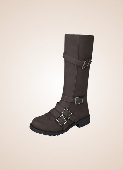 Steampunk Winter Belt Long Boots - Steampunk Australia