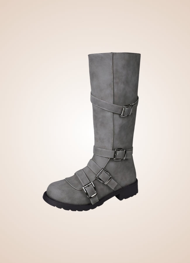 Steampunk Winter Belt Long Boots - Steampunk Australia