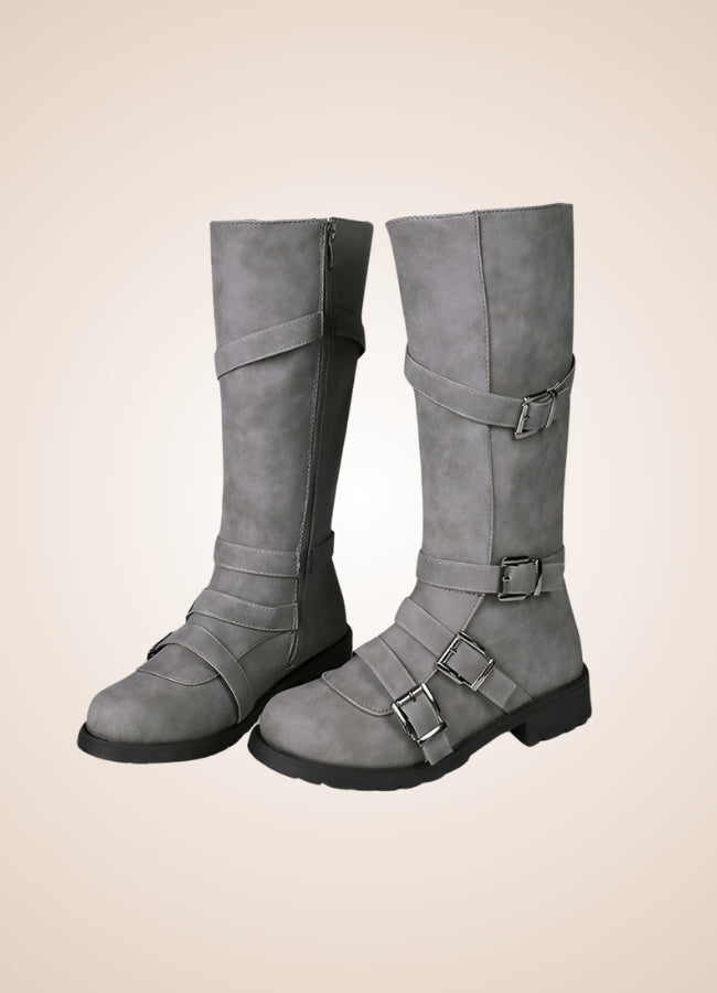 Steampunk Winter Belt Long Boots - Steampunk Australia