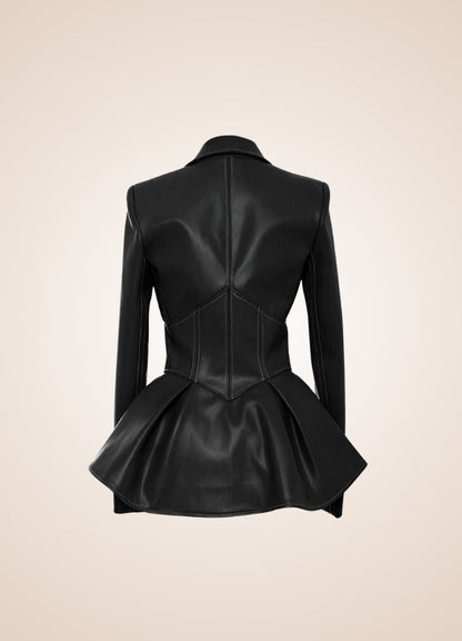 Steampunk Women's Leather Zipper Jacket - Steampunk Australia
