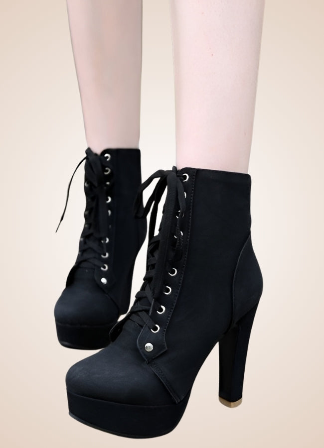 Steampunk Women's Thin Heels Boots - Steampunk Australia