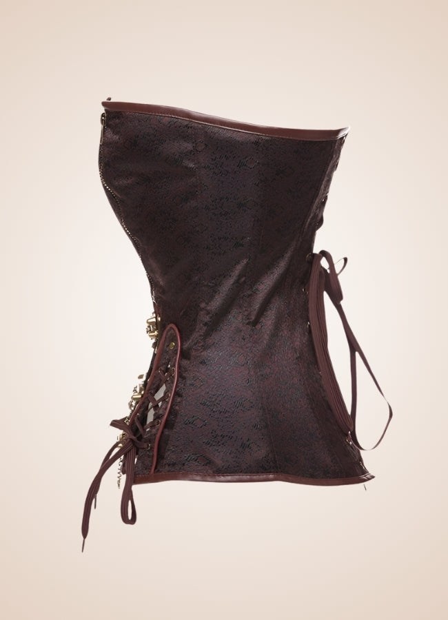 Steampunk Zipper Corset - Steampunk Australia