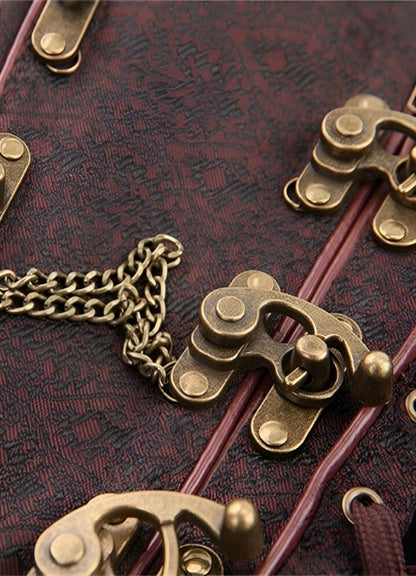 Steampunk Zipper Corset - Steampunk Australia