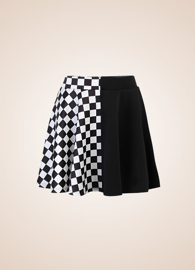 Two Color Gothic Mini Skirt - Steampunk Australia
