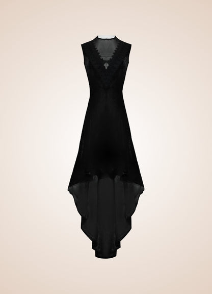V Neck Sleeveless Steampunk Dress - Steampunk Australia