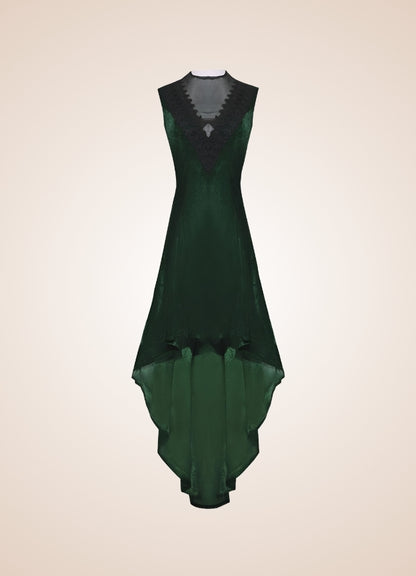 V Neck Sleeveless Steampunk Dress - Steampunk Australia