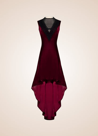 V Neck Sleeveless Steampunk Dress - Steampunk Australia