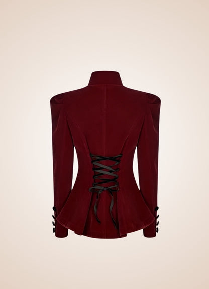 Victorian Burgundy Women's Jacket - Steampunk Australia