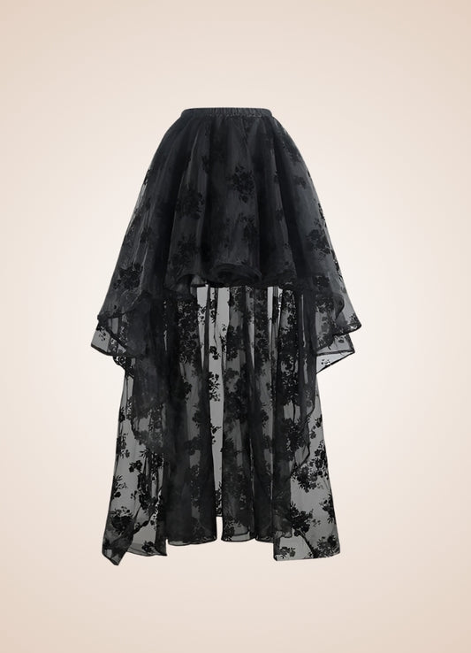 Vintage Flowers Steampunk Skirt - Steampunk Australia