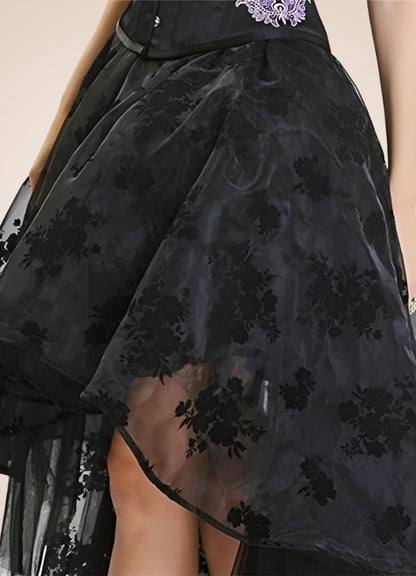 Vintage Flowers Steampunk Skirt - Steampunk Australia
