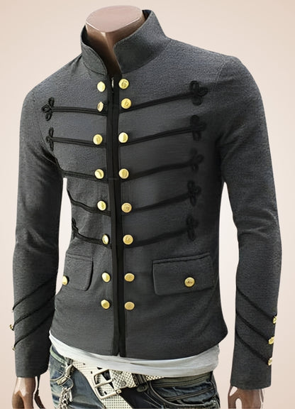 Vintage Gothic Military Jacket - Steampunk Australia