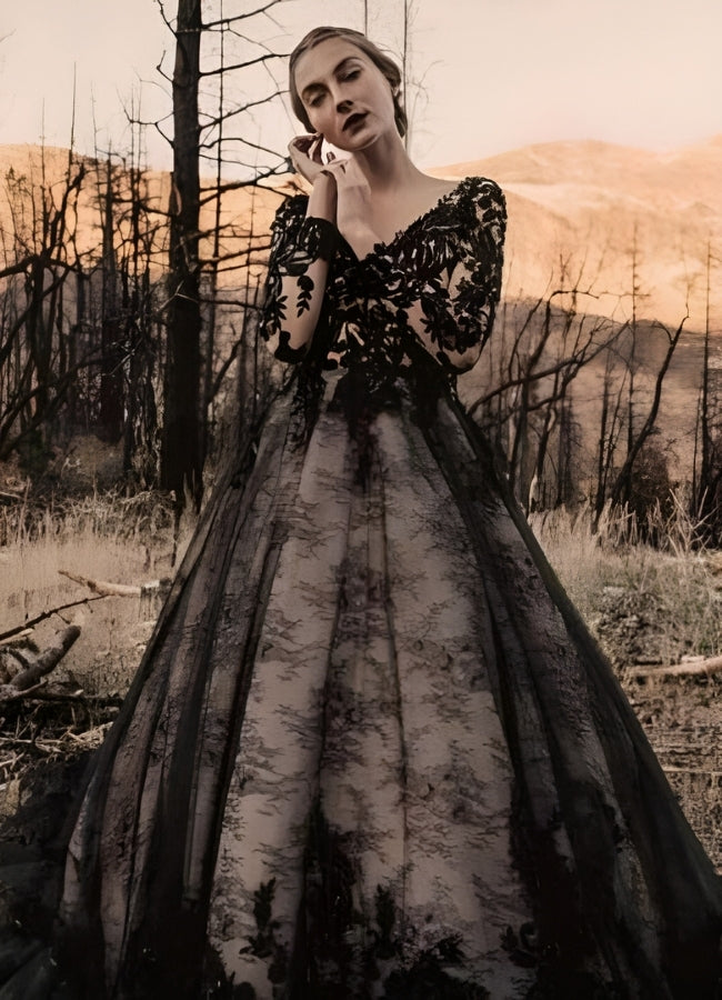 Vintage Gothic Wedding Dress - Steampunk Australia