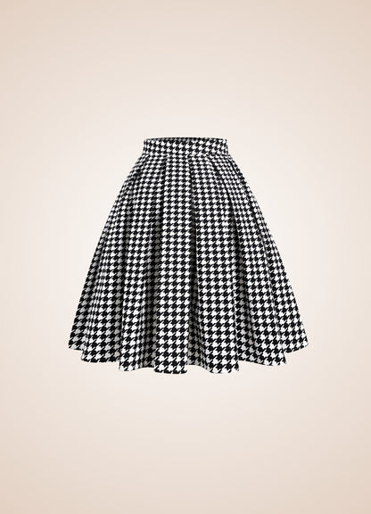 Vintage Houndstooth Steampunk Skirt - Steampunk Australia
