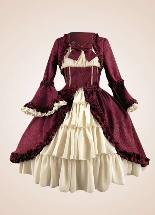 Vintage Victorian Ruffled Steampunk Dress - Steampunk Australia