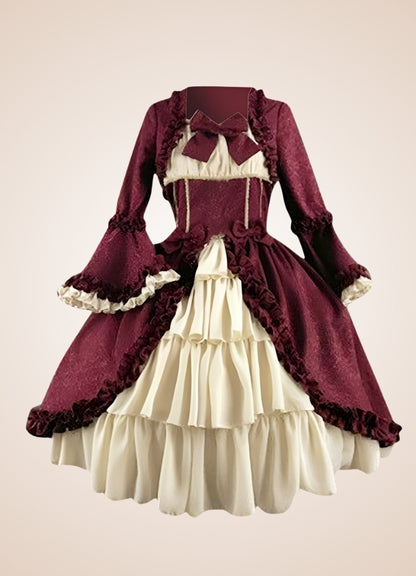 Vintage Victorian Ruffled Steampunk Dress - Steampunk Australia
