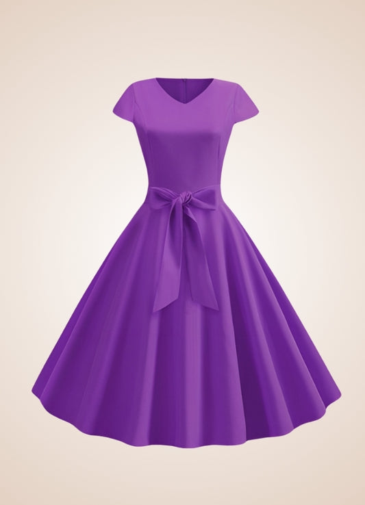 Violet Bowknot Summer Dress - Steampunk Australia