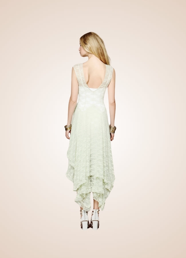 White Steampunk Long Dress - Steampunk Australia