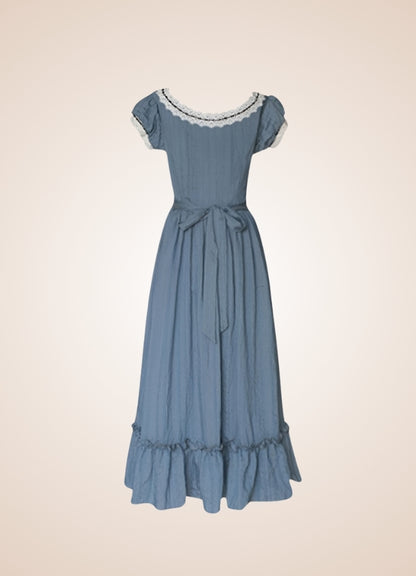 Woman's Blue Medieval Chemise - Steampunk Australia