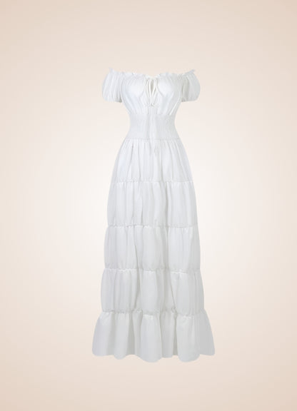 Woman's White Medieval Chemise - Steampunk Australia