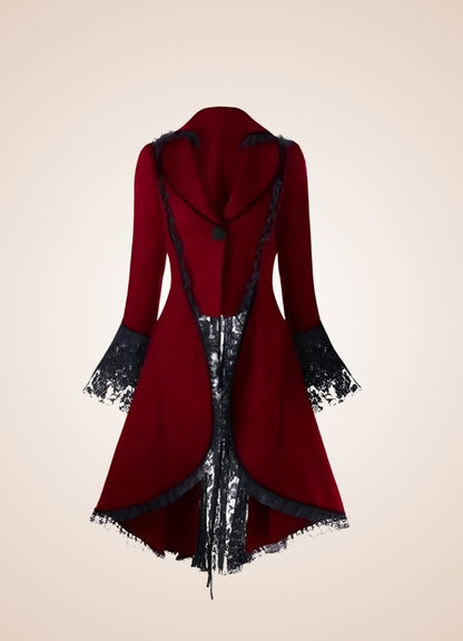 Women's Black Gothic Tailcoat - Steampunk Australia