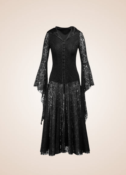 Women's Gothic Medieval Hooded Dress - Steampunk Australia