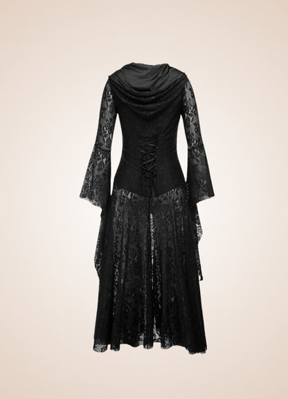 Women's Gothic Medieval Hooded Dress - Steampunk Australia