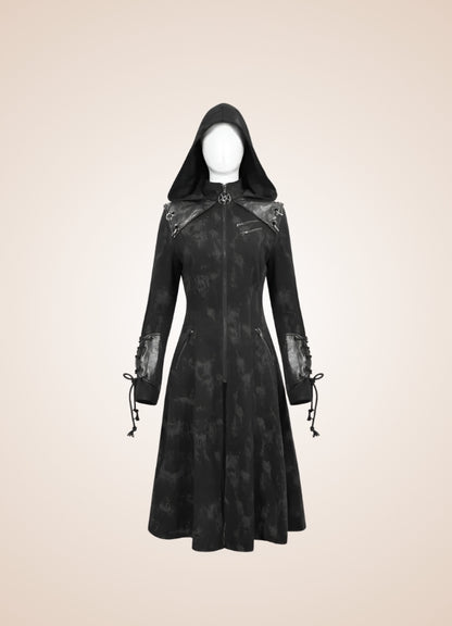 Women's Gothic Punk Hooded Jacket - Steampunk Australia