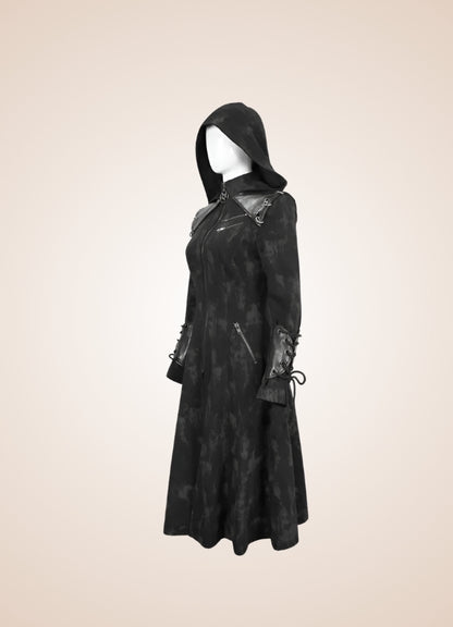 Women's Gothic Punk Hooded Jacket - Steampunk Australia