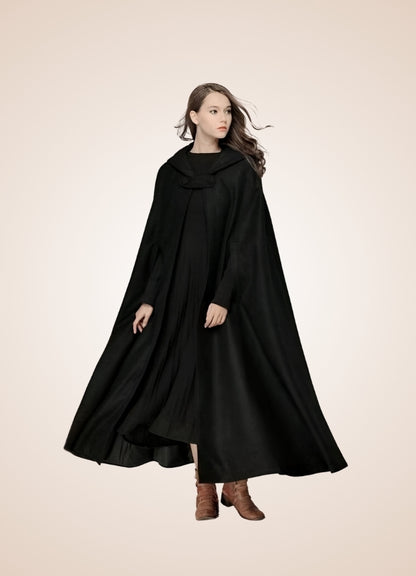 Women's Gothic Victorian Hooded Cape - Steampunk Australia