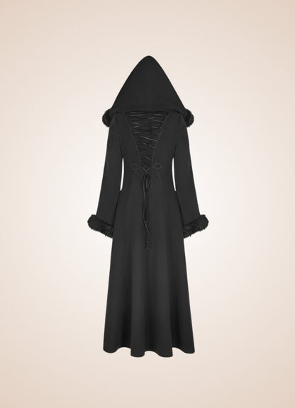 Women's Gothic Winter Hooded Coat - Steampunk Australia