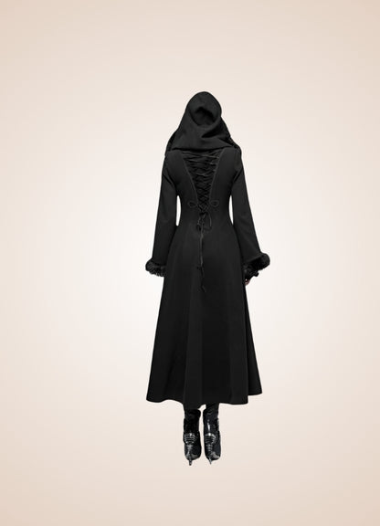 Women's Gothic Winter Hooded Coat - Steampunk Australia