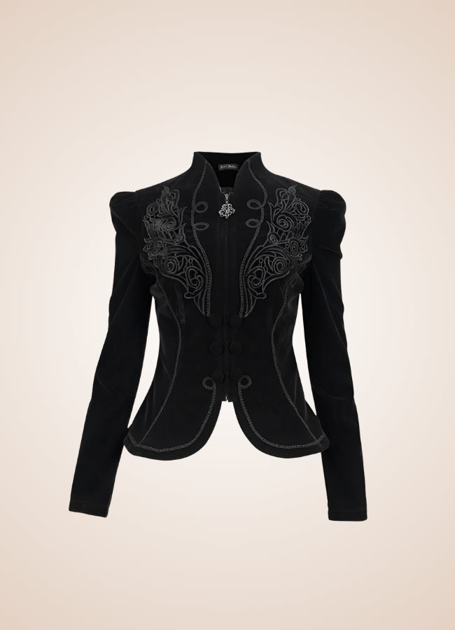 Women's Gothic Zipper Jacket - Steampunk Australia
