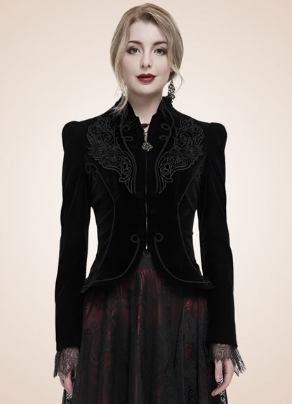 Women's Gothic Zipper Jacket - Steampunk Australia