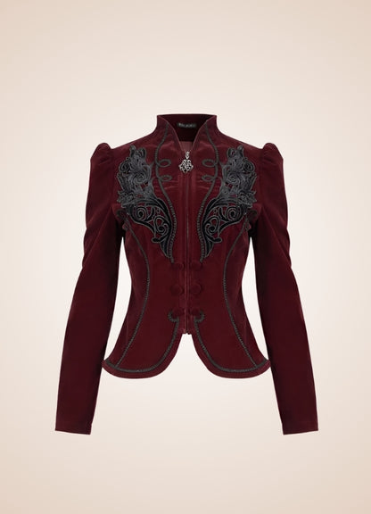 Women's Gothic Zipper Jacket - Steampunk Australia