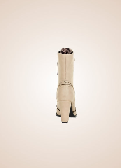 Women's Leather Ankle Boots - Steampunk Australia