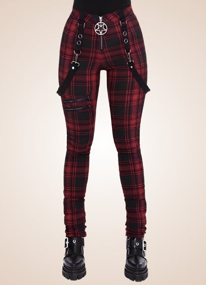 Women's Plaid Steampunk Trousers - Steampunk Australia