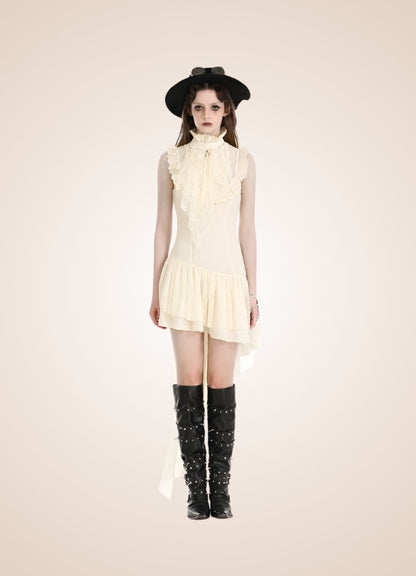 Women's Ruffle Steampunk Dress - Steampunk Australia