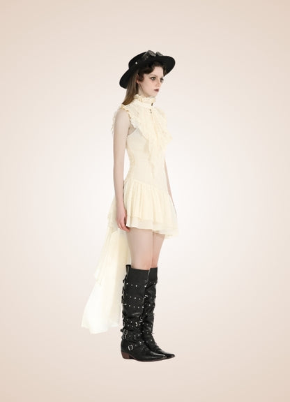 Women's Ruffle Steampunk Dress - Steampunk Australia