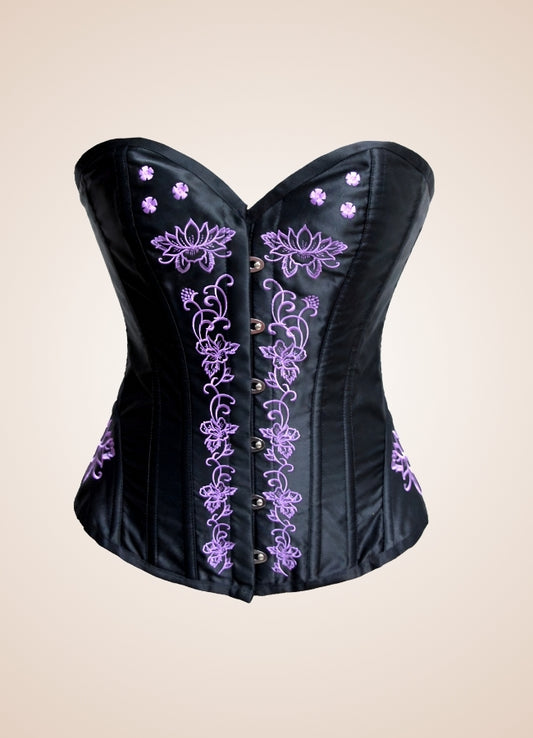 Women's Steampunk Black Corset - Steampunk Australia