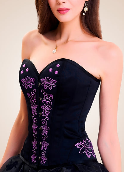 Women's Steampunk Black Corset - Steampunk Australia