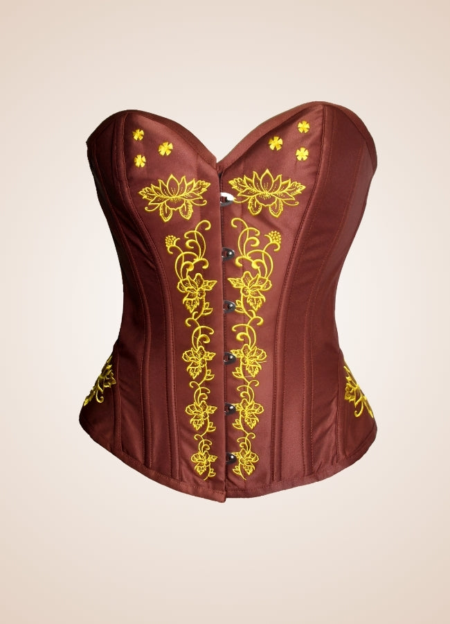 Women's Steampunk Brown Corset - Steampunk Australia