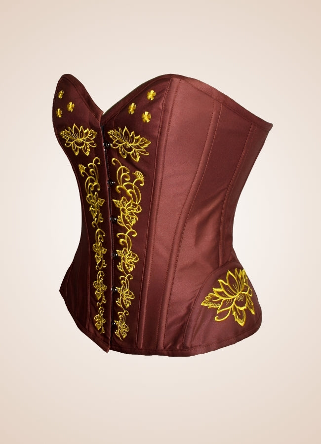 Women's Steampunk Brown Corset - Steampunk Australia