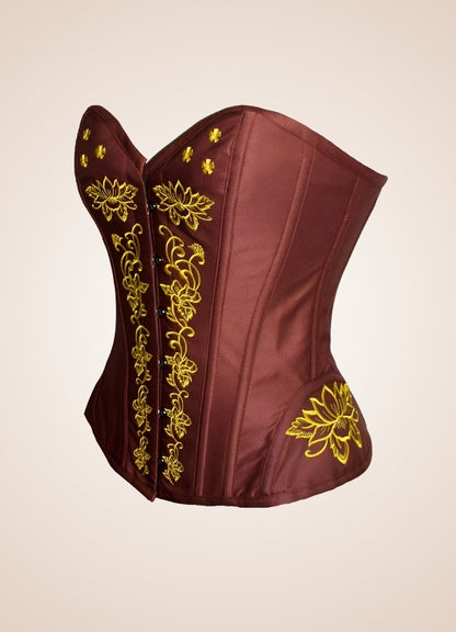 Women's Steampunk Brown Corset - Steampunk Australia